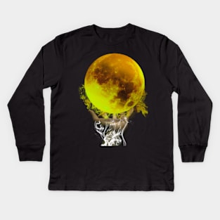 Red moon Kids Long Sleeve T-Shirt